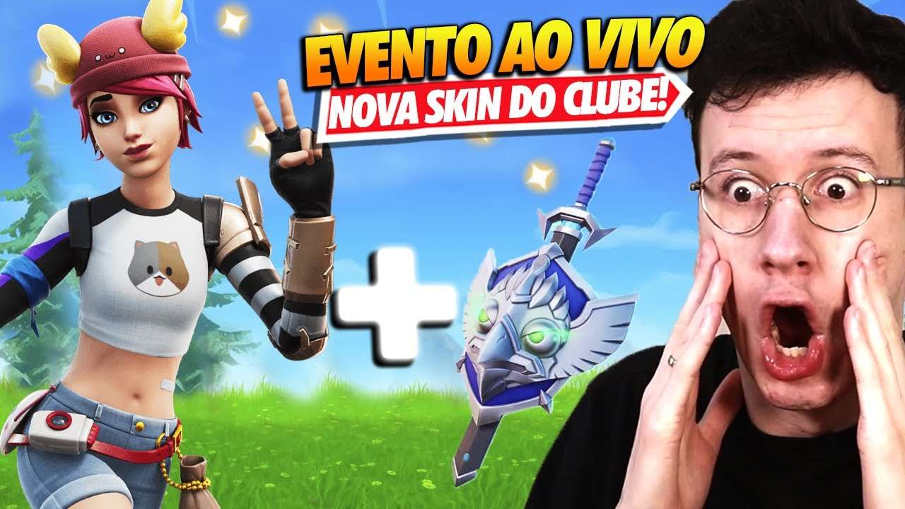 VAZOU O TEMA DO EVENTO AO VIVO + CLUBE FORTNITE!!