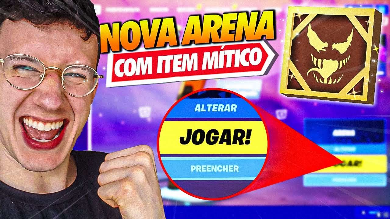 NOVA ARENA PREENCHER COM ITEM MÍTICO - TEMPORADA 8 FORTNITE