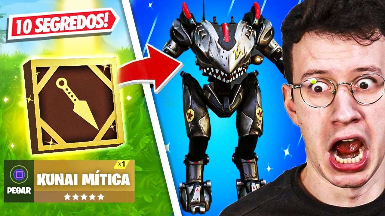 KUNAI MÍTICA E B.R.U.T.O. CONFIRMADOS!! 10 SEGREDOS FORTNITE