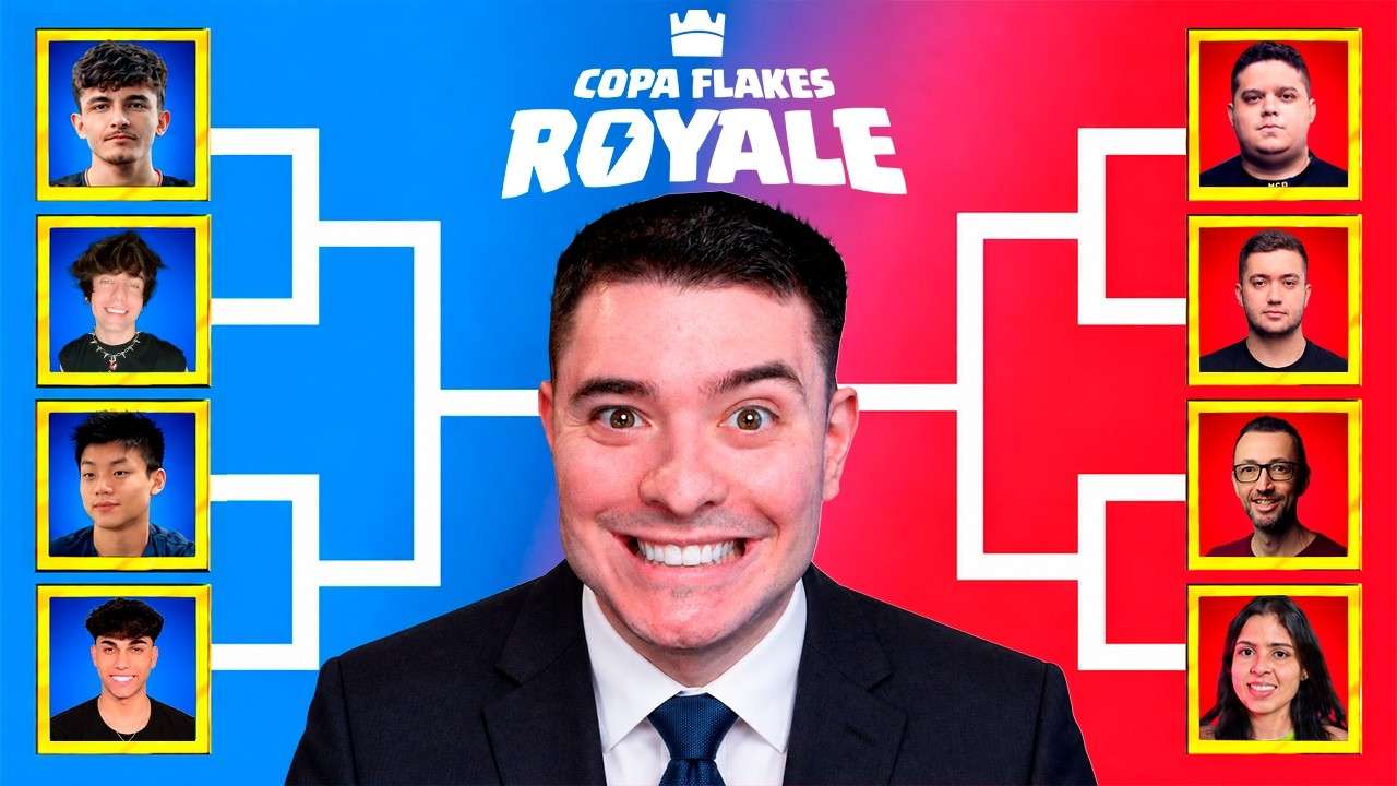 AO VIVO! COPA FLAKES DE CLASH ROYALE! (DIA 1)