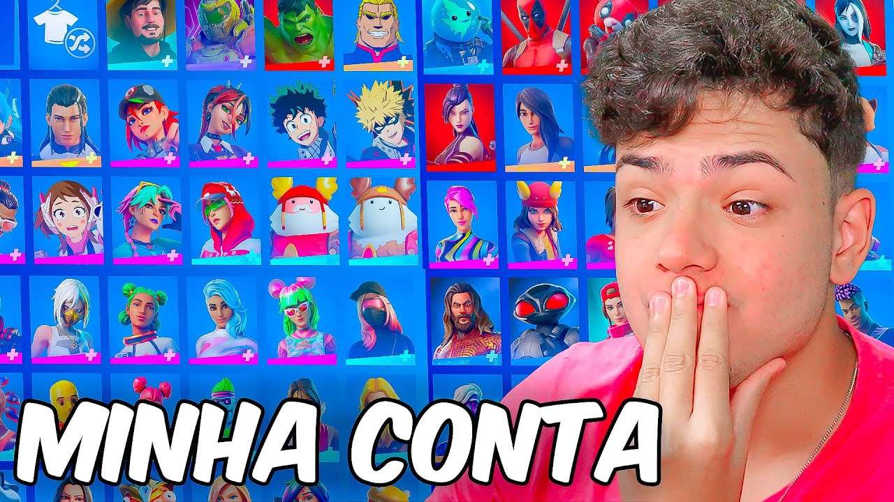 MINHA CONTA +700 SKINS SUPER RARA DO FORTNITE 2023