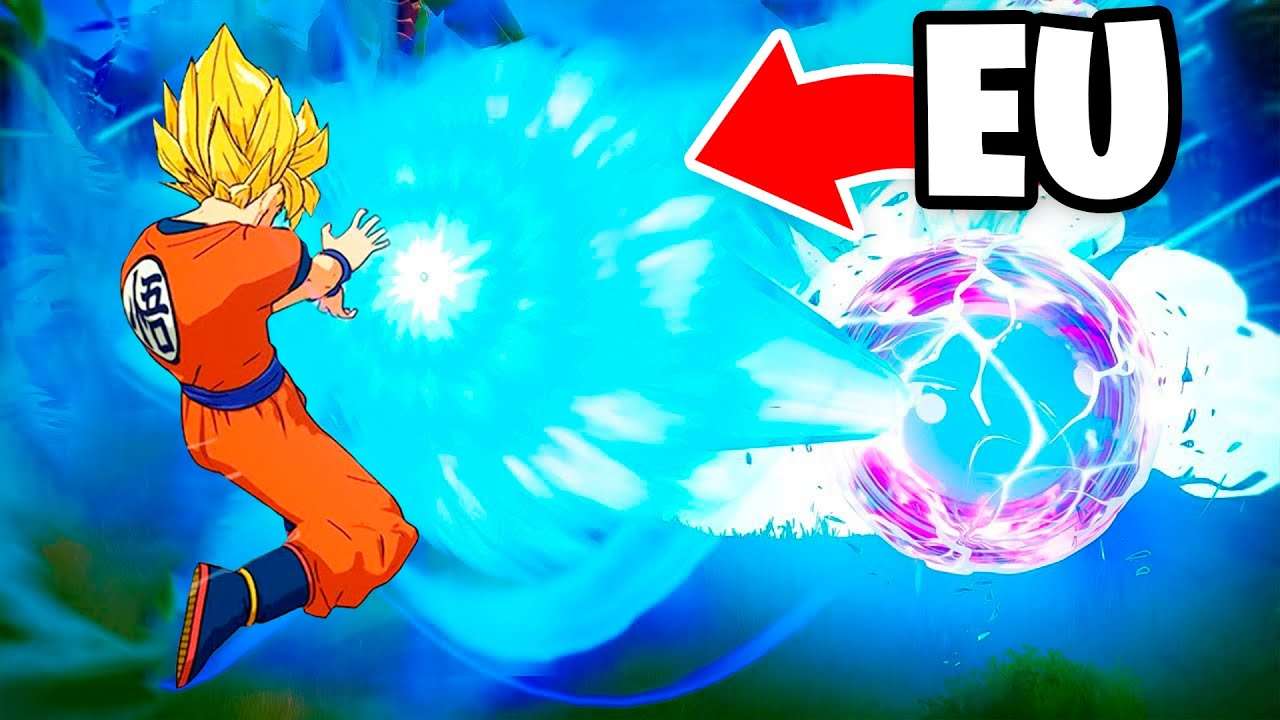 QUEBREI o PONTO ZERO com o PODER DO GOKU no Fortnite...