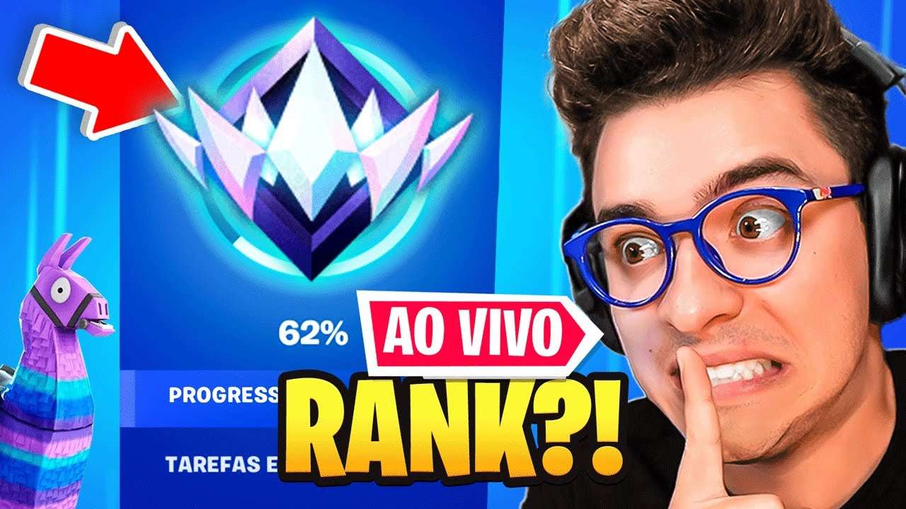 (AO VIVO) MODO RANQUEADO DO FORTNITE!!!