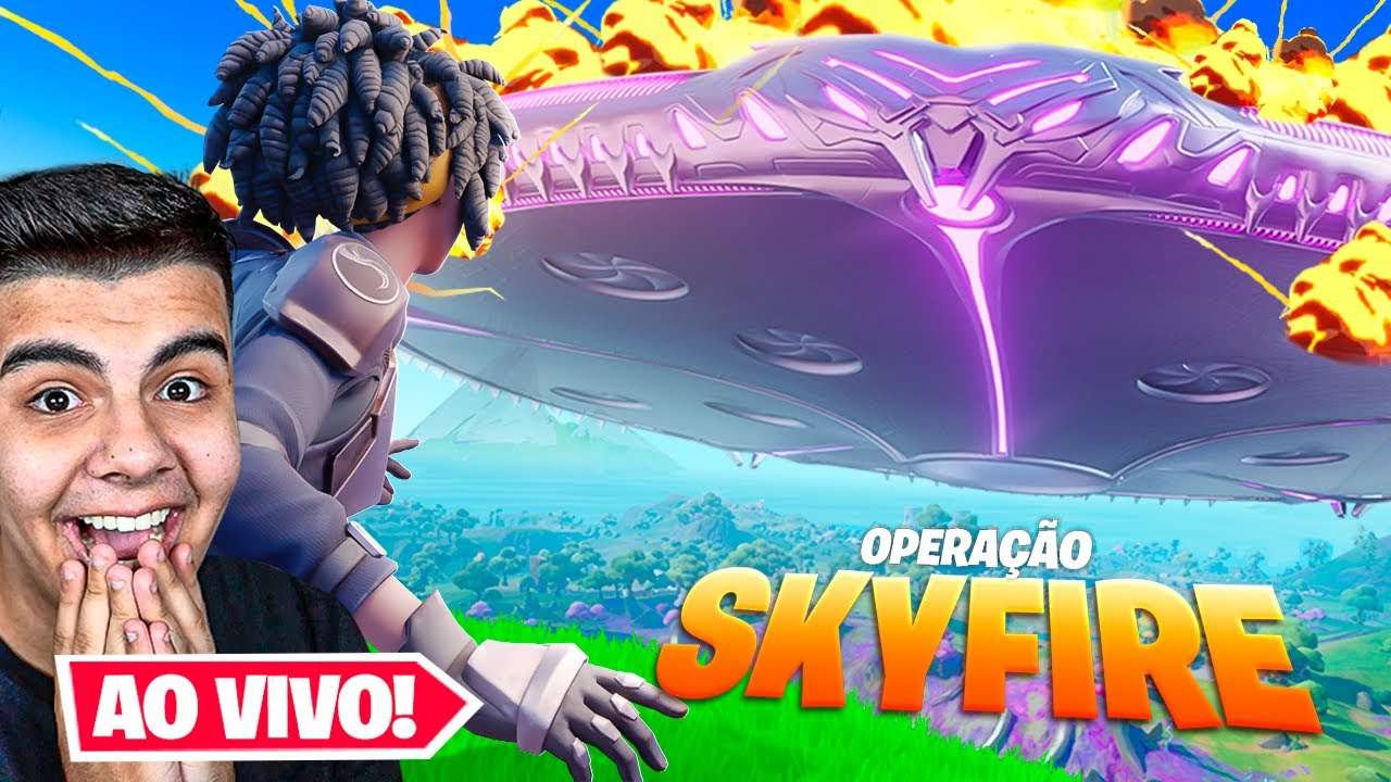 AGORA!! 🔴 EVENTO AO VIVO FINAL DA TEMPORADA 7 NO FORTNITE! (OPERAÇÃO CÉU EM CHAMAS)