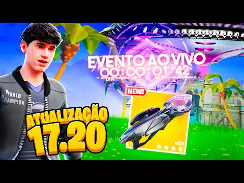 NOVO EVENTO AO VIVO! Nova Atualização 17.20 do Fortnite! Tudo que mudou!