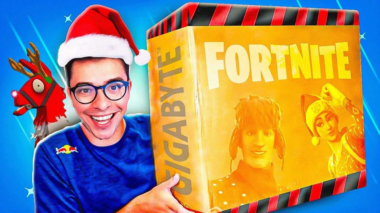 MEU PRESENTE DE NATAL FINALMENTE CHEGOU!! Fortnite