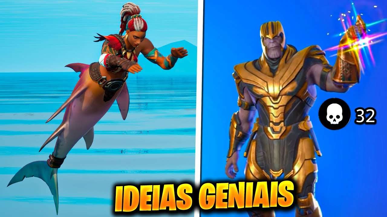 SKINS E EMOTES MAIS GENIAIS DO FORTNITE!