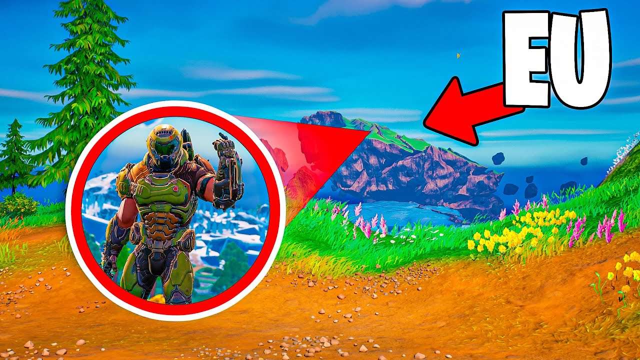 Indo até as ILHAS do LADO de FORA do FORTNITE