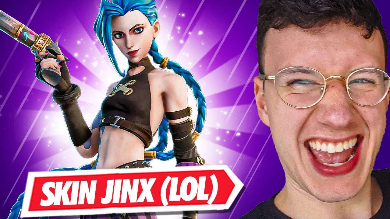 *NOVA* JINX É A MELHOR SKIN DE PARCERIA?! FORTNITE X LEAGUE OF LEGENDS