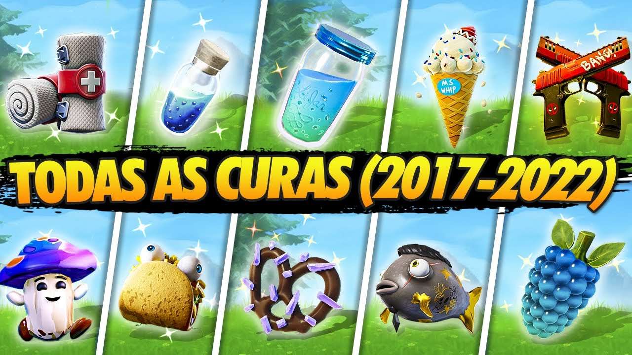 *TODAS* AS CURAS DA HISTÓRIA DO FORTNITE (2017-2022)