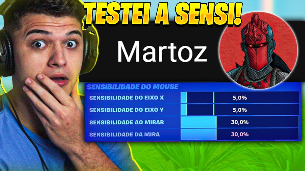 O MARTOZ TEM A MELHOR SENSI? TESTANDO A SENSIBILIDADE BIZARRA DO MARTOZ PARA TER A MELHOR MIRA!